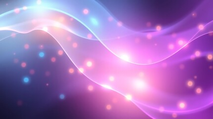 Fototapeta premium Abstract Purple Pink Glowing Waves,