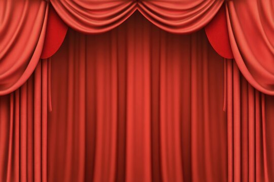 Theater stage with dramatic lighting and empty seats, ready for an unforgettable performance.