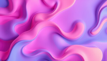 Obraz premium Abstract Pink and Purple Liquid Wave Design