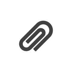 Obraz premium Paper clip vector icon