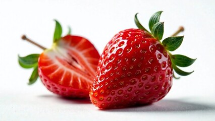 Ripe Strawberry Close-up, Antioxidant Berry, Delicious Fruit, Freshness
