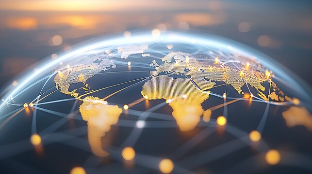 Fototapeta Investigate the impact of geopolitical risks on investment returns.