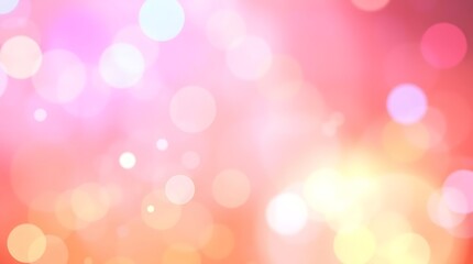 Obraz premium Pink & Orange Bokeh Background,