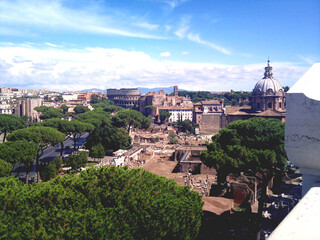 Fototapeta premium view of the city of the city