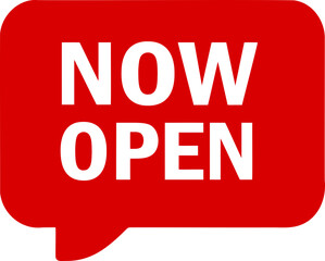 Now open button banner