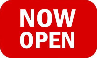 Now open button banner