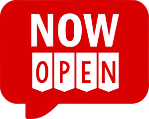 Now open button banner