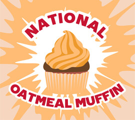 national oatmeal muffin day with delicious oatmeal muffins