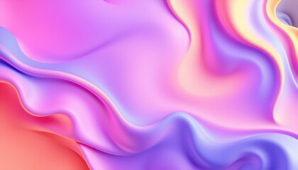 Obraz premium Abstract Pastel Swirls of Color Fluid Design