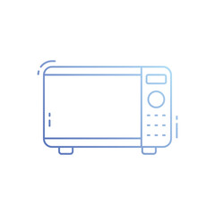 Fototapeta premium Microwave vector icon