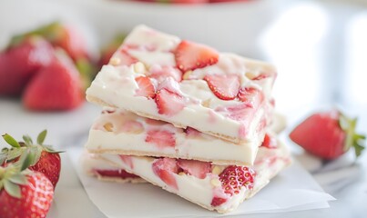 Strawberry Yogurt Bark , Generative AI 