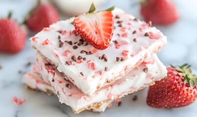 Strawberry Yogurt Bark , Generative AI 