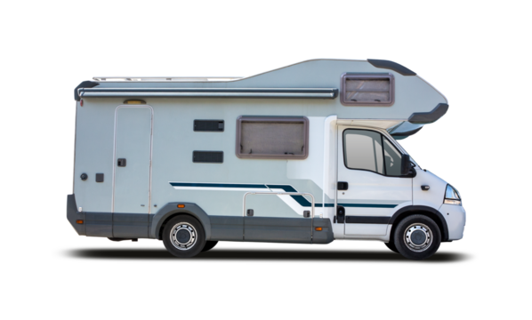 French motorhome side view. PNG