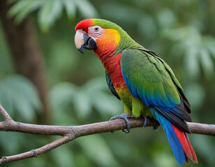 Fototapeta premium monarch butterfly, vibrant orange wings, black veins, white spots, yellow flowers, green leaves, soft focus background, macro photography, detailed wings, nature close-up, delicate insect, pollinator,