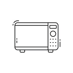 Microwave vector icon