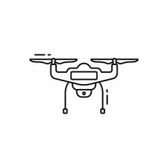 Drone camera vector icon