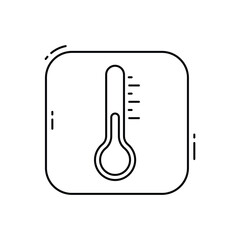 Temperature sensor vector icon