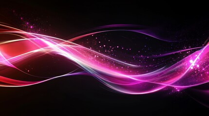 Neon light wave-style abstract background with glowing pink and purple lines in a sci-fi theme.Neon light wave-style abstract background with glowing pink and purple lines in a sci-fi theme.