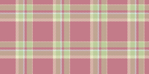 Mosaic plaid pattern tartan, 2025 background textile fabric. Classic texture vector seamless check in red and pastel colors.