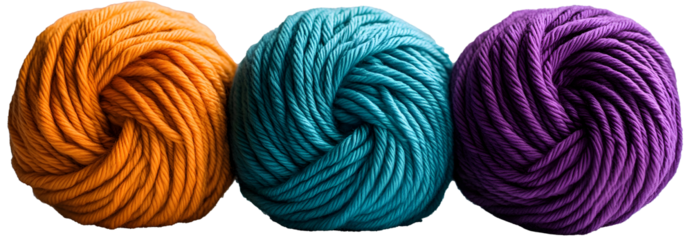 Isolated Yarn Balls Textures Crafting Knitting Handmade - No Background, Transparent PNG