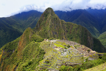 Inca citadel Machu Picchu in Peru