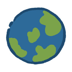 ESG green world drawing watercolor cartoon element transparent icon png
