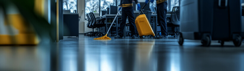 Fototapeta premium office cleaners