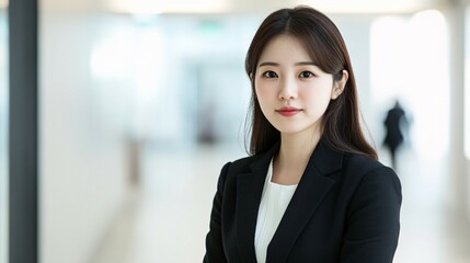 Young Asian Businesswoman Portrait Professional Attire