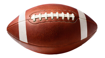 American football isolated on a transparent background.
