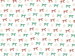 Christmas ribbon pattern