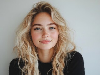 Fototapeta premium close up portrait of a woman without makeup for cosmetics advertising, face care 