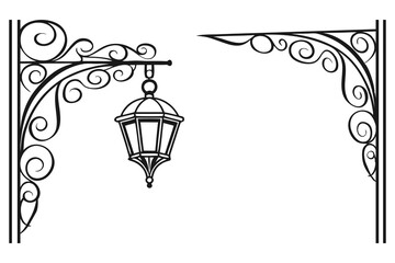 Ornate floral frame featuring an abstract design