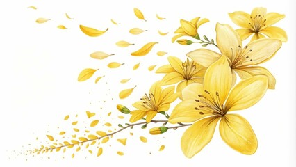 Obraz premium Stunning Yellow Floral Arrangement