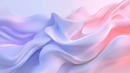 Obraz premium Abstract organic shapes and flowing lines in soft pastel tones perfect for use as a peaceful, relaxing design background, key visual design