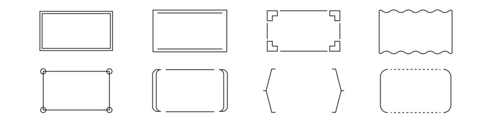 Frame vector set. Frame set