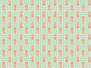 Christmas Teddy bear pattern