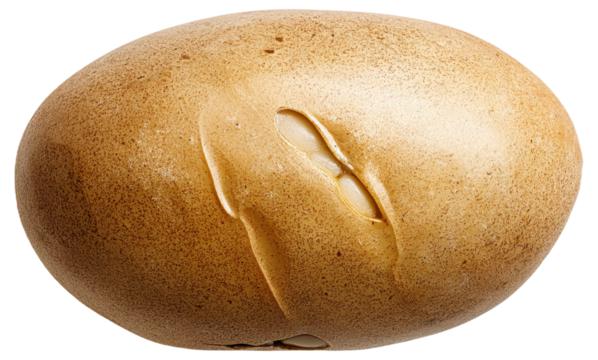 PNG Potato with a human-like face mark