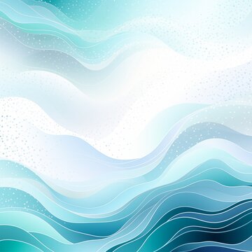 adient ombre colors like icy blue, white, and teal, Generative Ai