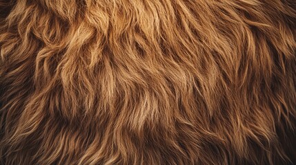 Naklejka premium Fluffy animal fur with a soft, wool-like texture, ideal for nature-inspired design concepts and space for text.
