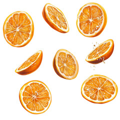 orange slices background