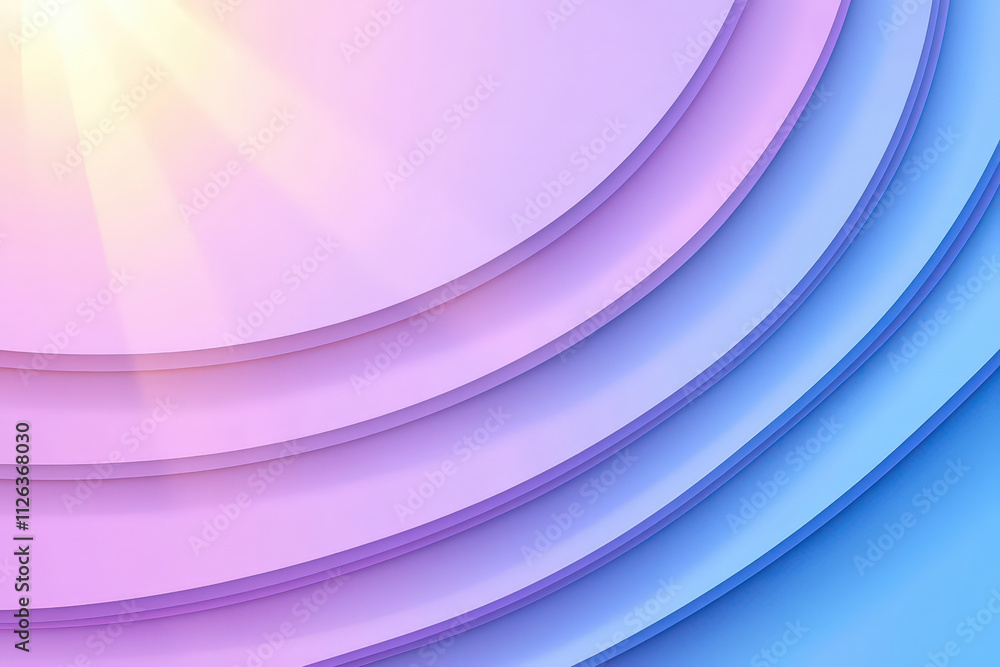 Aufkleber soft pastel layers create calming abstract background with gentle light. gradient transitions from p