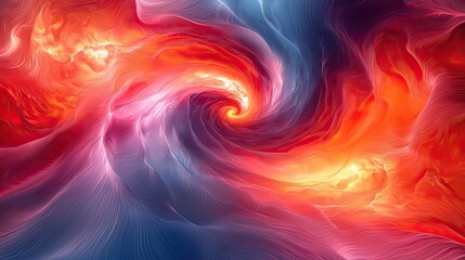 Swirling cosmic colors create a vibrant nebula in deep space