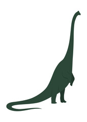 Dinosaurs silhouette. Dino monsters icon. Prehistoric reptile monster. Sketch vector illustration isolated on white