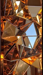 Fototapeta premium A shattered mirror reflecting diverse scenes and alternate realities in each fragment