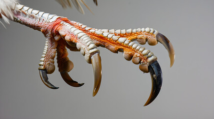 Zygodactyl Foot: Detailed Bird Foot Anatomy Illustration