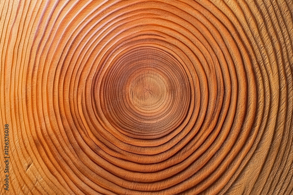 Poster wooden surface with circular grain patterns showcasing natural textures and warm tones. intricate ri