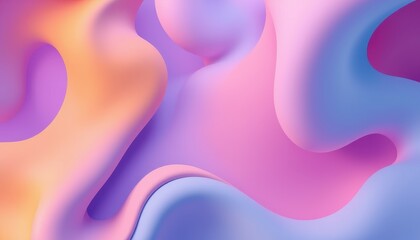 Abstract Pastel Fluid Shapes Design Background