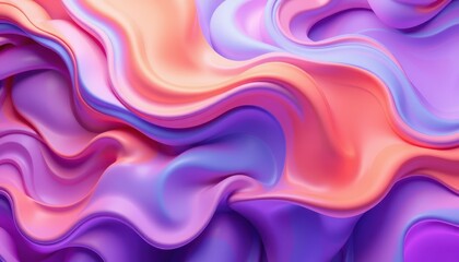 Obraz premium Abstract Pastel Swirls Fluid Design Art