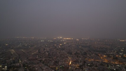 Aerial view of residential area of DHA in Lahore, Pakistan