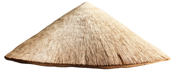 Grass thatched roof in cone shape